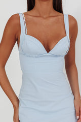 Moonlit Reverie Twist Back Maxi Dress Blue