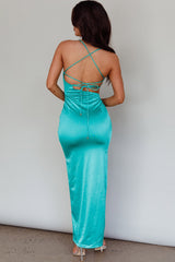 Can't Hardly Wait Cut-Out Midi Dress Green