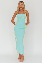 Sunny Coast Piping Trim Maxi Dress Peppermint