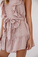 Easy Breezy Sleeveless Swing Dress Sandalwood