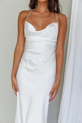 Palma Low Back Strappy Maxi Dress White