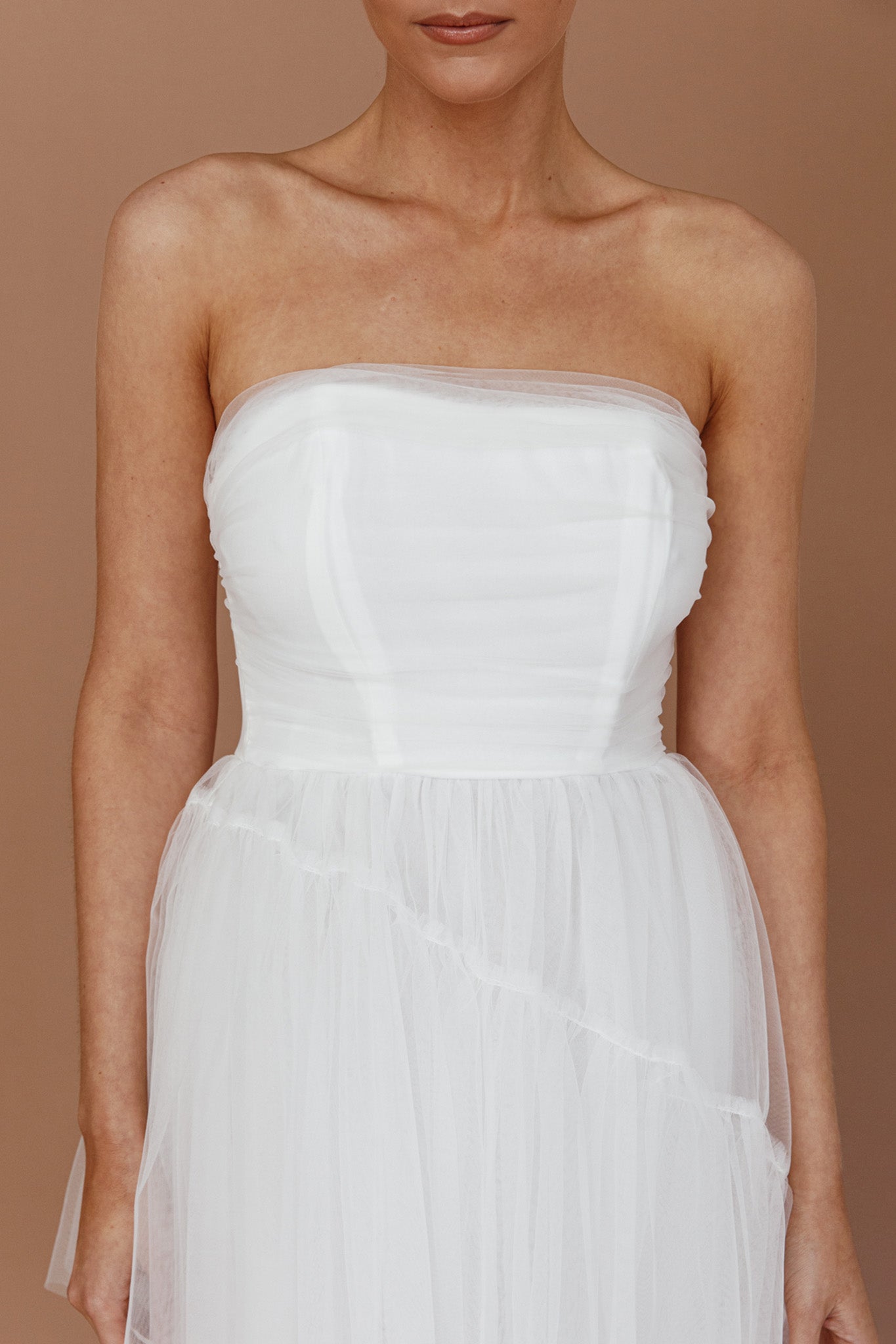 Always & Forever High-Low Midi Dress White